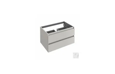 Тумба с раковиной Jacob Delafon Parallel 80 см EB1703-NR4 белый мрамор МОСПЛИТКА