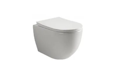 Унитаз подвесной Ceramica Nova Mia Rimless CN1805 с ультра-тонким сиденьем SoftClose безободковый МОСПЛИТКА