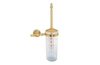 BOHEME Imperiale Ершик для унитаза, настенный, стекло, золото АТЕЛЬЕ ВАННОЙ КОМНАТЫ. САМАРА