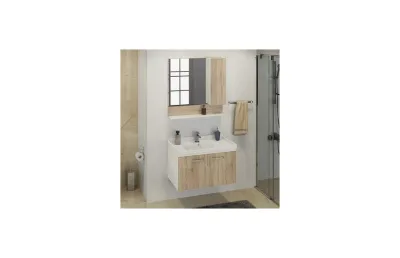Тумба с раковиной Comforty Рига-80 дуб сонома 00004139026 МОСПЛИТКА