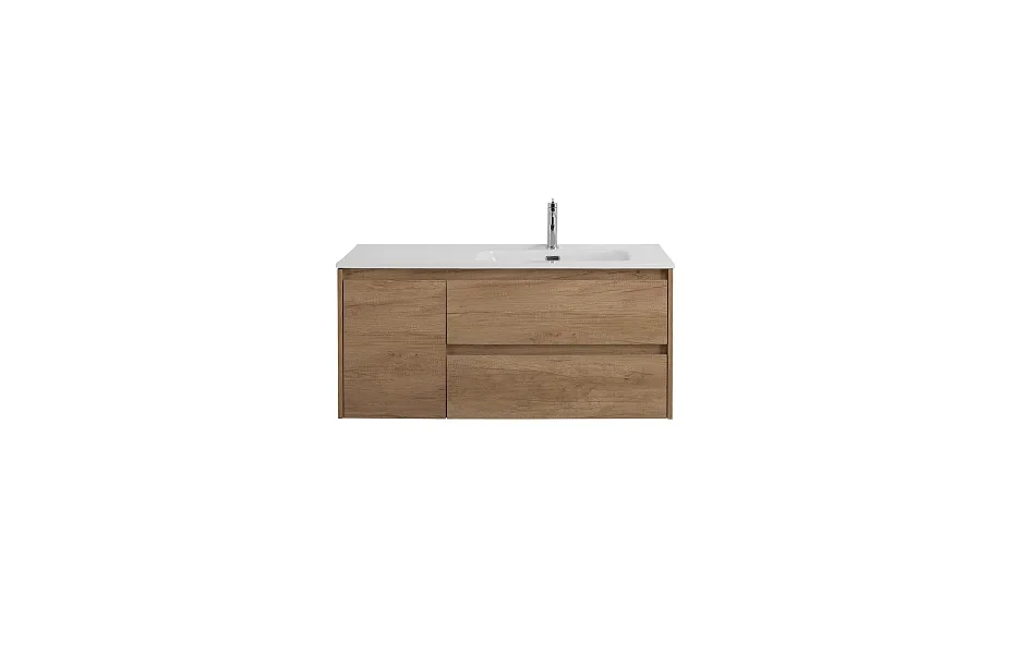Тумба с раковиной BelBagno Kraft 100 см KRAFT-1000-2C-1A-SO-RNN-R rovere nebrasca nature МОСПЛИТКА