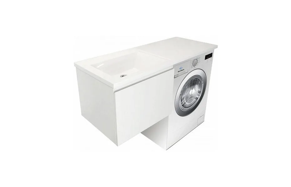 Тумба с раковиной Эстет Dallas Luxe 140 ФР-00002928 левая подвесная 1 ящ МОСПЛИТКА