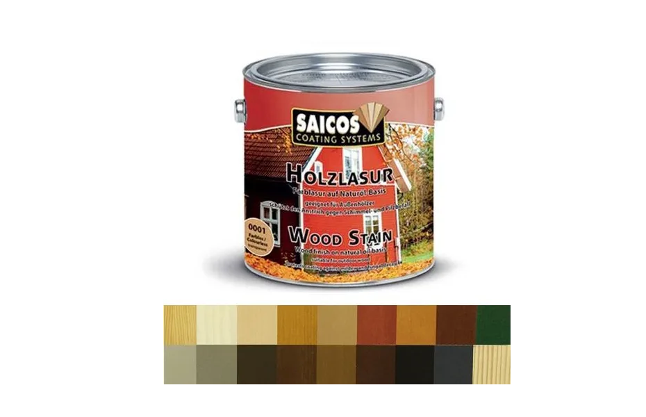 Защитная цветная лазурь Holzlasur SAICOS. МАСЛА, КРАСКИ, КЛЕЙ