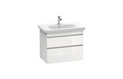 Тумба с раковиной Duravit DuraStyle 80 см DS648102222 белый глянцевый МОСПЛИТКА