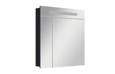 Зеркальный шкаф Roca Victoria Nord Black Edition 80x81 ZRU9000100 АКВАМЕТРИЯ
