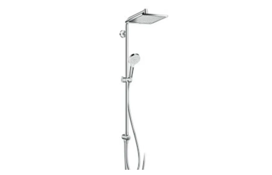 Душевая система Hansgrohe Crometta E 240 1jet Showerpipe Reno EcoSmart 27289000 АКВАМЕТРИЯ