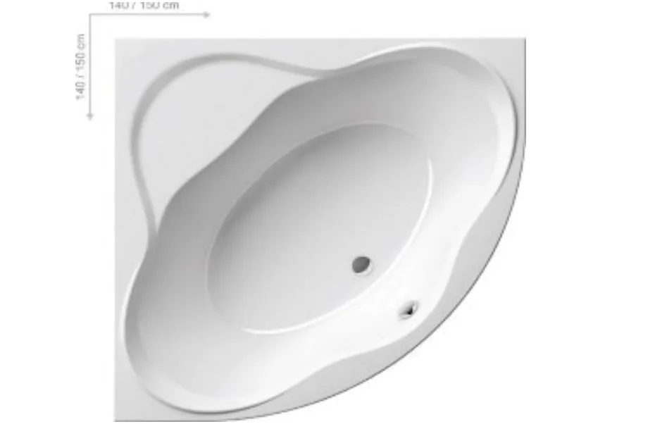 Ванна Ravak New Day 150x150 C661000000 АКВАМЕТРИЯ