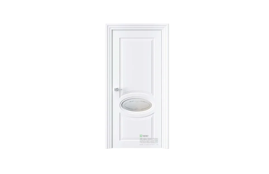 Межкомнатная дверь Novella N38 RAL9003 стекло 7 ДВЕРЕЙ