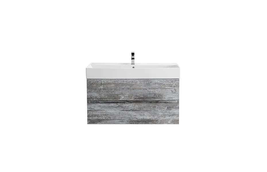 Тумба с раковиной Cezares Molveno 46 100 см MOLVENO 46-100-2C-SO-LG legno grigio МОСПЛИТКА