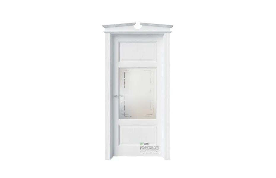 Межкомнатная дверь Sonata S10 Полярный стекло 1 7 ДВЕРЕЙ