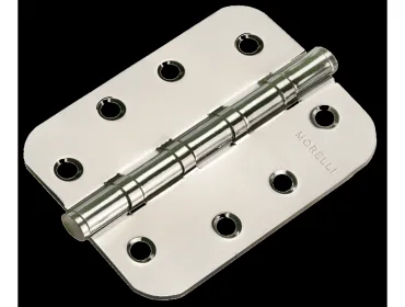 Петля MORELLI стальная универсальная скругленная MS-C 100X70X2.5-4BB SN Цвет - Белый никель ФРАМИР ДВЕРИ