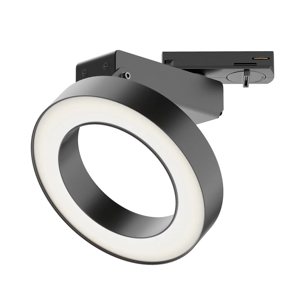 Трековый однофазный светодиодный светильник Maytoni Unity Rim TR044-1-12W3K-B MAYTONI