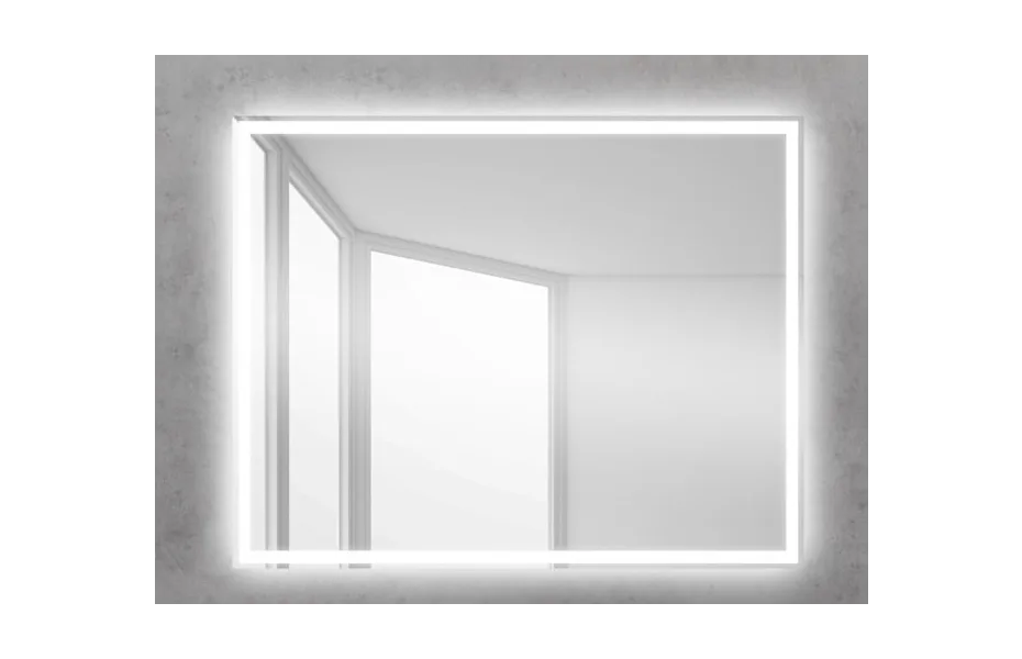 BELBAGNO Зеркало со встроенным светильником и кнопочным выключателем, 12W, 220-240V, 1000x30x800 АТЕЛЬЕ ВАННОЙ КОМНАТЫ. САМАРА