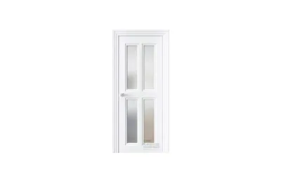 Межкомнатная дверь Novella N24 RAL9003 стекло 7 ДВЕРЕЙ