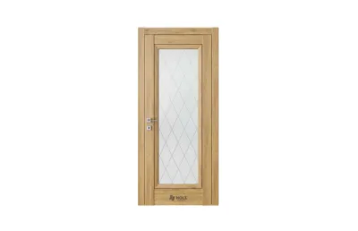 Plaza PL2 Дуб миели стекло 2 7 ДВЕРЕЙ