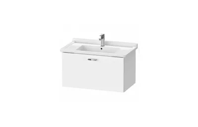 Тумба с раковиной Duravit Xbase 80 см XB603601818 белая матовая МОСПЛИТКА