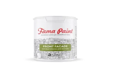 БЕЛАЯ ФАСАДНАЯ КРАСКА FAMA PAINT FRONT FACADE БИОФА – САМАРА