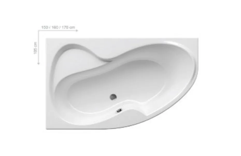 Ванна Ravak Rosa II 150x105 L CK21000000 АКВАМЕТРИЯ