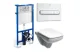 Комплект инсталляции Roca Pro WC 89009000K и подвесного унитаза IFO Special RP731100200 Rimfree RP7311-89009 АКВАМЕТРИЯ