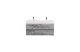 Тумба с раковиной Cezares Molveno 46 120 см MOLVENO 46-120-2C-SO-2-LG legno grigio МОСПЛИТКА