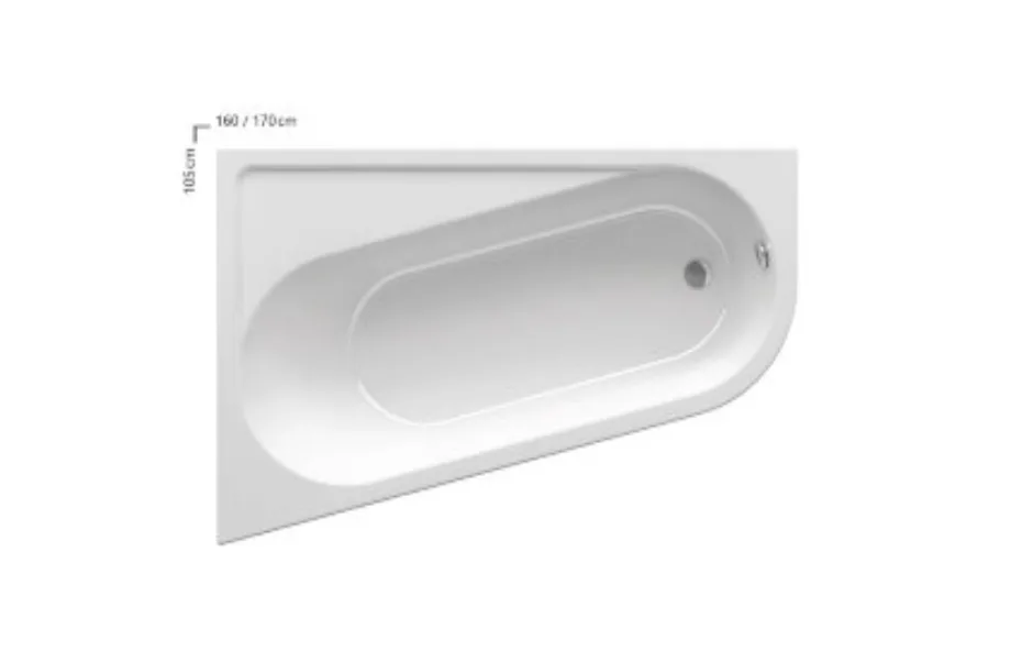 Ванна Ravak Chrome 160x105 L CA51000000 (левая) АКВАМЕТРИЯ