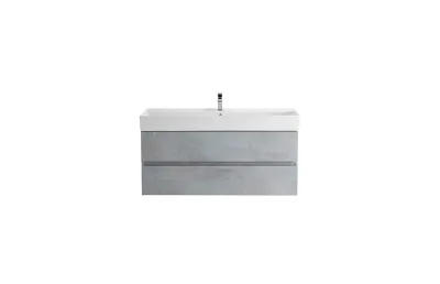 Тумба с раковиной Cezares Molveno 46 120 см MOLVENO 46-120-2C-SO-BET beton МОСПЛИТКА