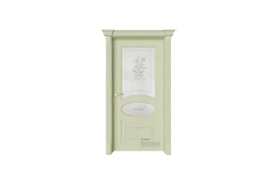 Межкомнатная дверь Provence Флоранж 4 Деко Олива золотая стекло 7 ДВЕРЕЙ