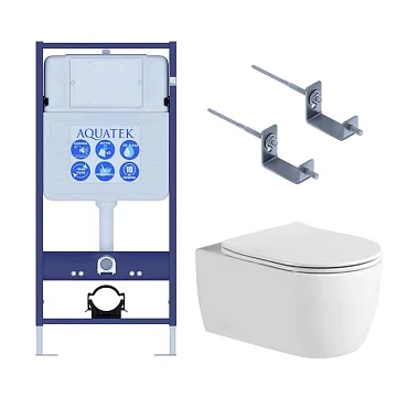 Унитаз с инсталляцией Set AQUATEK ЕВРОПА