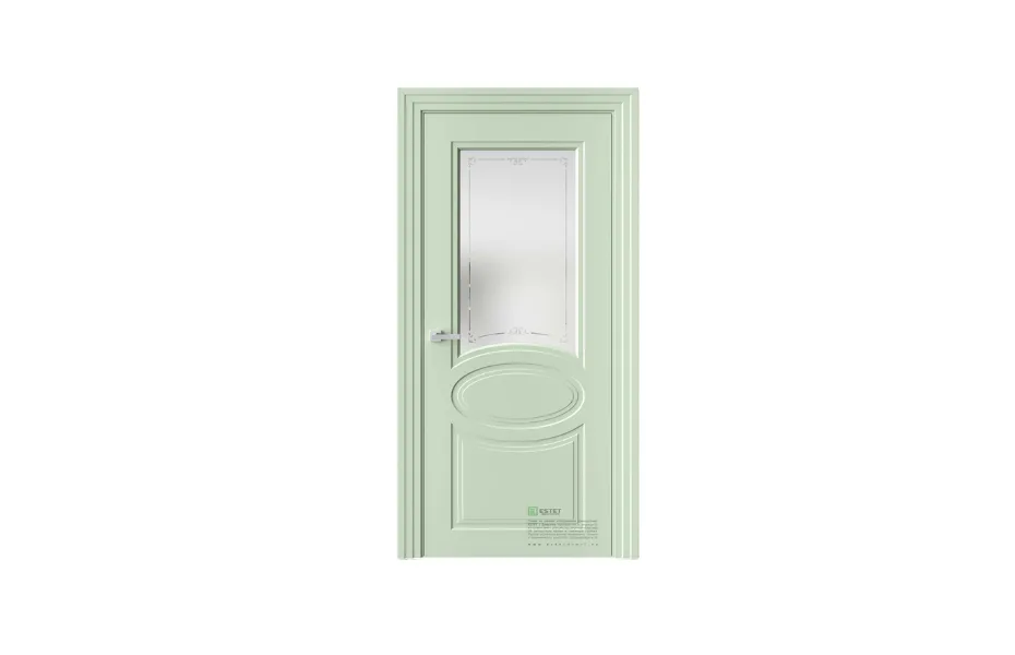 Межкомнатная дверь Novella N39 RAL6019 стекло 7 ДВЕРЕЙ