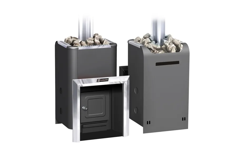 Печь банная ЕРМАК Уралочка 12 (6-12 м³; 40 кг.; 6 мм.; D115 мм.) <!> ПАР МАСТЕР