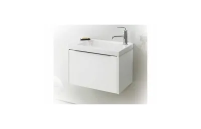 Тумба с раковиной Jacob Delafon XS 60 см EB466-J5 белый блестящий МОСПЛИТКА