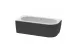 Акриловая ванна 179х79 см Cezares Slim SLIM CORNER-180-80-60-L-NERO-SET черная МОСПЛИТКА
