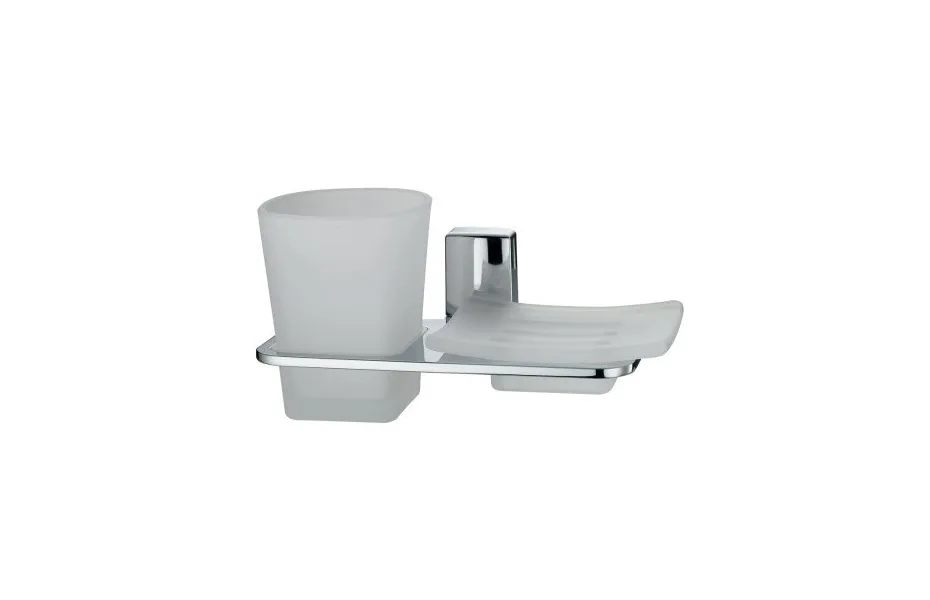 WasserKRAFT Leine K-5026 Держатель стакана и мыльницы АТЕЛЬЕ ВАННОЙ КОМНАТЫ. САМАРА