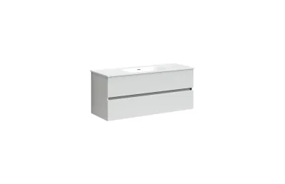 Тумба с раковиной Sancos Urban, 119 см., ламинат белый, UR120-1W МОСПЛИТКА