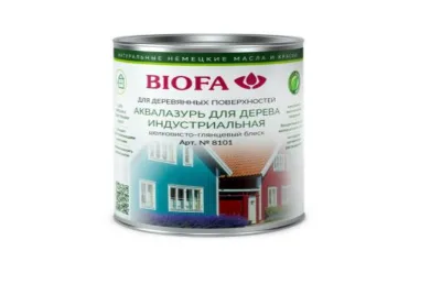8101 BIOFA АКВАЛАЗУРЬ ДЛЯ ДЕРЕВА ИНДУСТРИАЛЬНАЯ 10Л БИОФА – САМАРА
