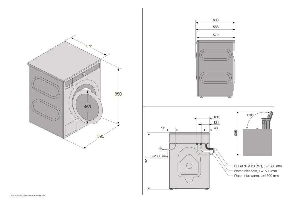 Стиральная машина ASKO W7096XG графит СТУДИЯ БЫТОВОЙ ТЕХНИКИ HAUSTEK