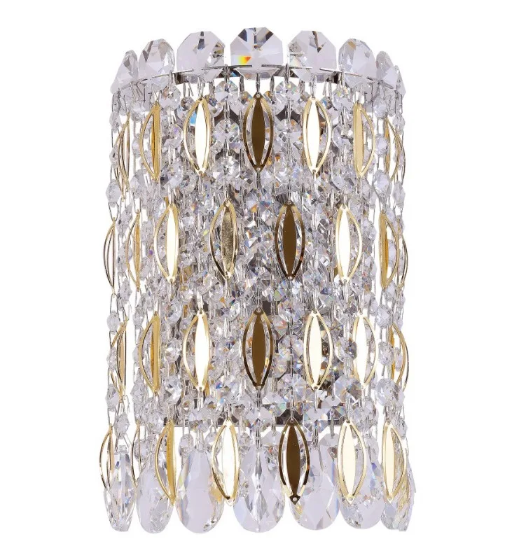 Crystal Lux LIRICA AP2 CHROME/GOLD-TRANSPARENT ЭСТЕТИКА СВЕТА