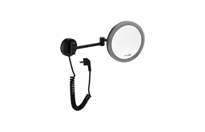 WasserKRAFT K-1004BLACK Зеркало с LED-подсветкой, 3-х кратным увеличением АТЕЛЬЕ ВАННОЙ КОМНАТЫ. САМАРА