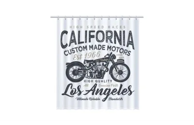 FIXSEN California Шторка для ванной, ширина 180 см, цвет мультиколор АТЕЛЬЕ ВАННОЙ КОМНАТЫ. САМАРА
