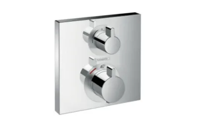Термостат с запорным/переключающим вентилем Hansgrohe Ecostat Square 15714000 АКВАМЕТРИЯ