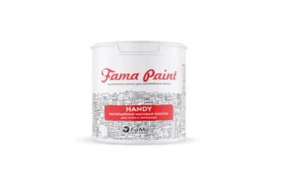 АКРИЛОВАЯ МАТОВАЯ БЕЛАЯ КРАСКА FAMA PAINT HANDY ДЛЯ СТЕН И ПОТОЛКОВ БИОФА – САМАРА