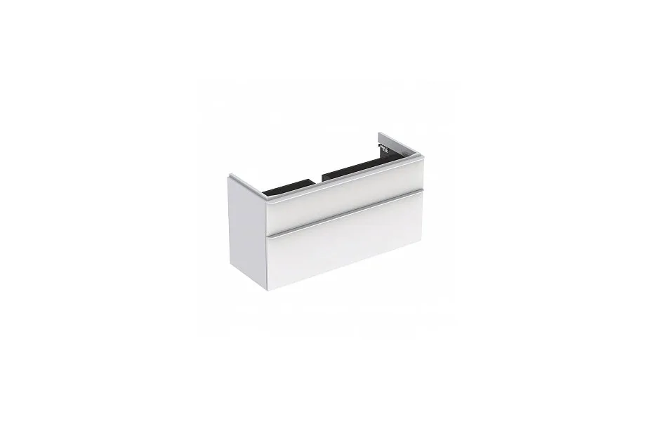 Тумба с раковиной Geberit Smyle Square 120 белая (500.355.00.1 + 500.225.01.1) МОСПЛИТКА