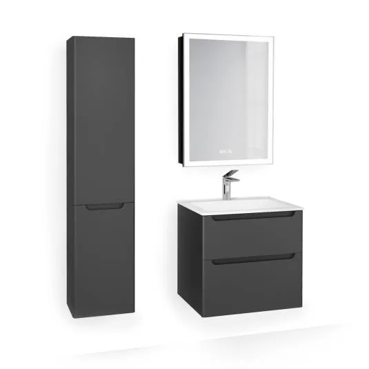 Тумба LAPARET Sinergia подвесная 60 см антрацит 56x59 LAPARET