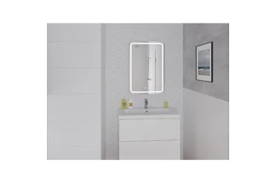 CERSANIT зеркало: LED 051 pro 55*80, с подсветкой, антизапотевание, ф-ция звонка АТЕЛЬЕ ВАННОЙ КОМНАТЫ. САМАРА
