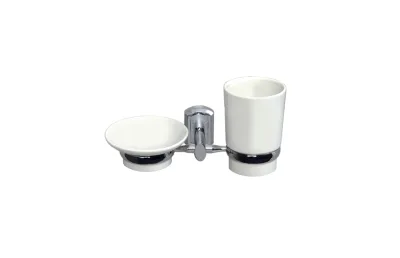 WasserKRAFT K-28126 Держатель стакана и мыльницы АТЕЛЬЕ ВАННОЙ КОМНАТЫ. САМАРА