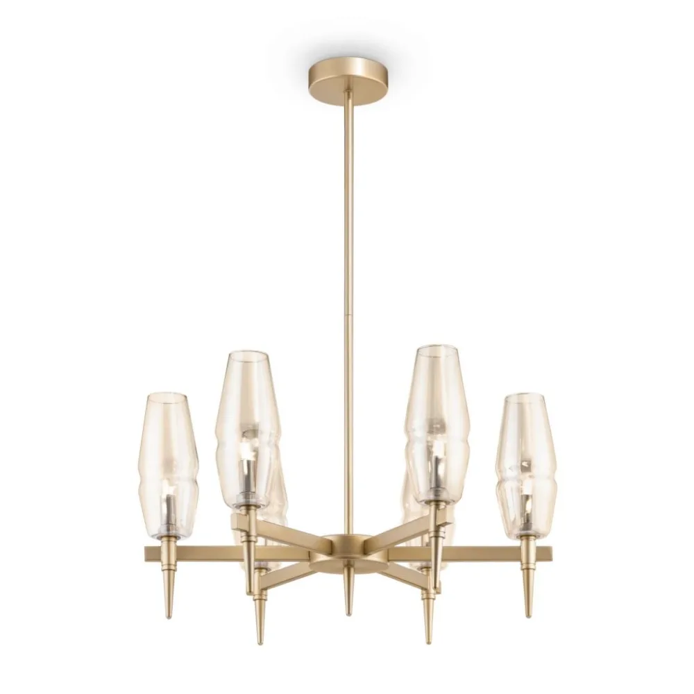 Люстра на штанге Maytoni Lita H002PL-06G MAYTONI