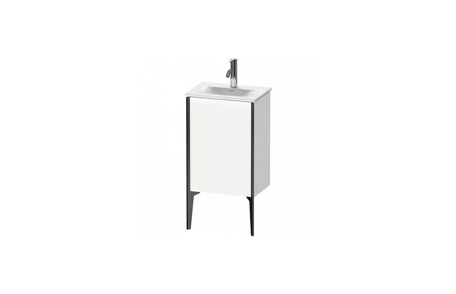 Тумба с раковиной Duravit XViu XV4068LB222 43 x 31 x 59.1 см подвесная, белый глянцевый/черный матовый МОСПЛИТКА