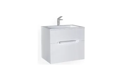 Тумба с раковиной Jorno Modul 80 см Mоl.01.77/P/W белая МОСПЛИТКА