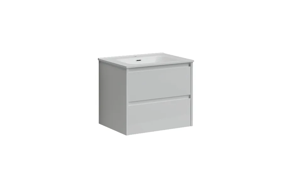 Тумба с раковиной Sancos Libra, 59 см., эмаль белый, LB60W МОСПЛИТКА