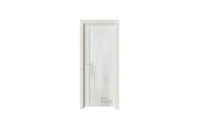 Межкомнатная дверь Elegance E2G Ясень жемчуг стекло 1 7 ДВЕРЕЙ